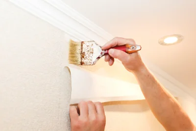 Pose de papier peint à Lelling — revêtements muraux et toiles de verre